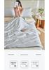 A-Class Tencel Embroidered Summer Quilt 4-Piece Set: Silky, Skin-Friendly, Antibacterial, Mite-Proof, Machine Washable.