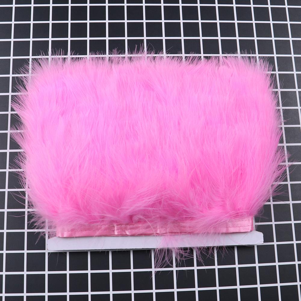 Feather1M 5M 10Meters Dyed Colorful Marabou Turkey Feathers Trim 8-10CM Soft Plumes Ribbon Fringe for Wedding Dress Sewing Decoration