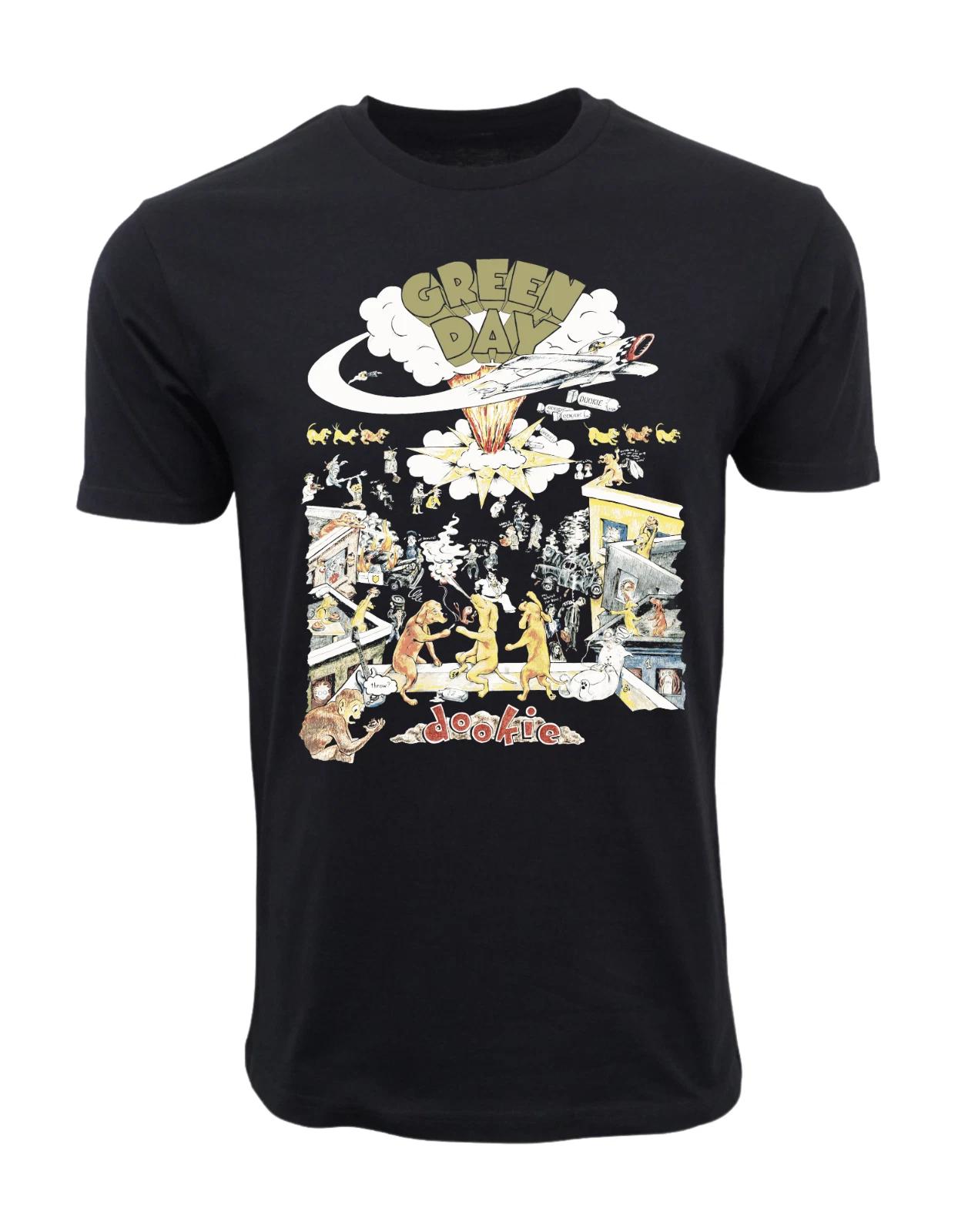 Unisex Adult Casual Graphic GREEN DAY DOOKIE ALBUM T SHIRT T-Shirt XL