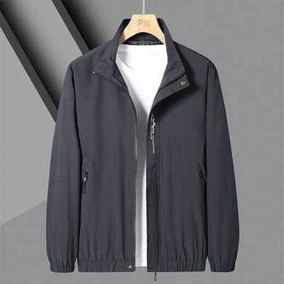Outdoor Sports Men's Jacket Spring and Autumn Loose Versatile Jacket Men's Thin Trench Coat Jacket Men's
