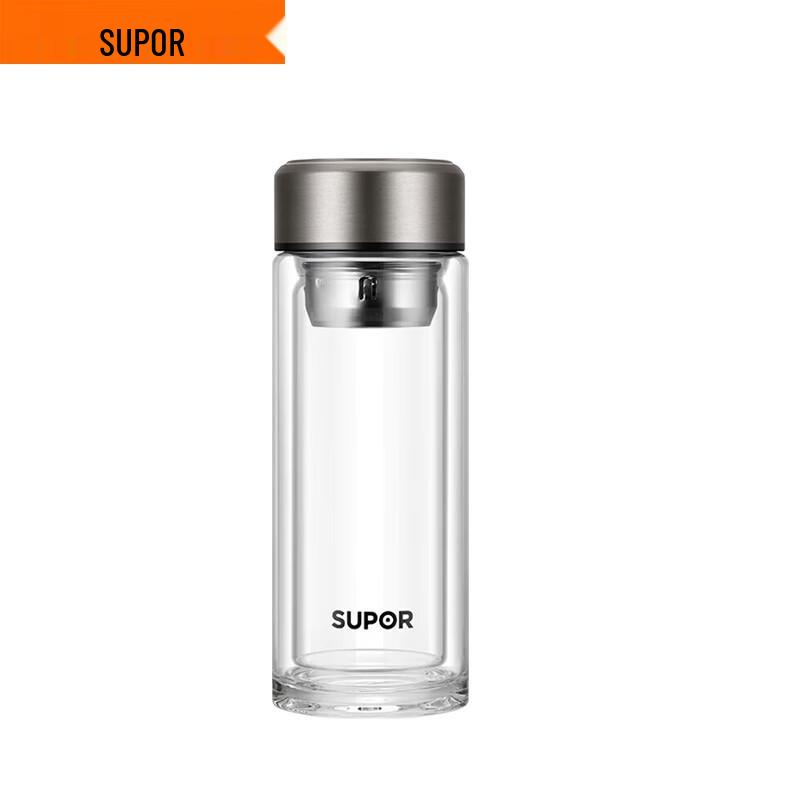 SUPOR 380ml Double-Layer Heat-Resistant Glass Cup