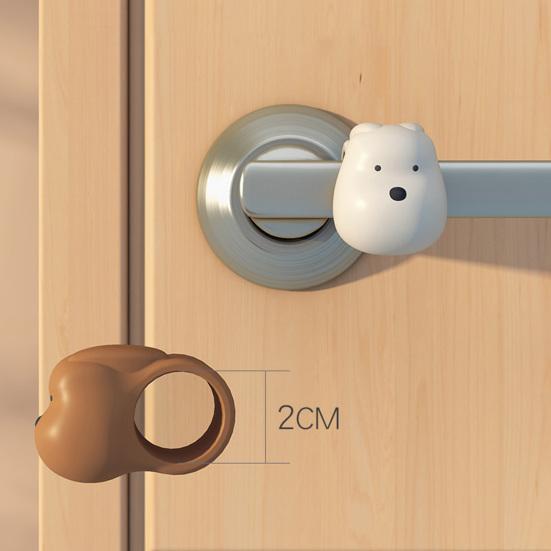 Animal Door Handle Stopper Wall Protector Silicone Door Lever Stop Wall Bumper Noise Reduction Home Office Door Mount Anti-collision Pad
