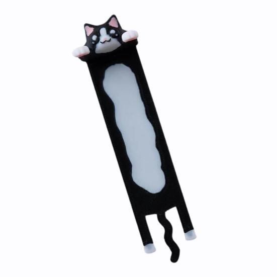 Hanging Cat Bookmark Plastic 3D Printed Long Body Kitten Book Page Marker Animal Decoration Book Lovers Birthday Christmas Gift