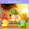 Colorful Easter Decorative Light Up Hat Rudolf Figurine Plush Easter Ornament