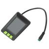Elektromos Kerékpár LCD Kijelző Mérő ABS 22,5mm 24V 36V 48V 60V Vezérlőpanel Elektromos Rollerhez