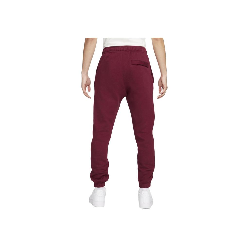 Nike Letter Lace-Up Casual Tapered Knit Sports Pants Men Bottoms Burgundy FN2644-677