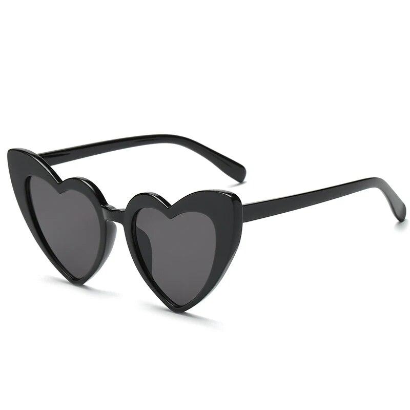 Okulary przeciwsłoneczne w kształcie serca Damskie Vintage Czerwone w kształcie serc Okulary przeciwsłoneczne Damskie Retro Markowe Designerskie Okulary Lata 90. dla Kobiet