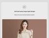 2024 Autumn-Winter Women's Korean Style Knitted Lapel Sweater Dress - Over the Knee, Medium-Length, Loose Fit