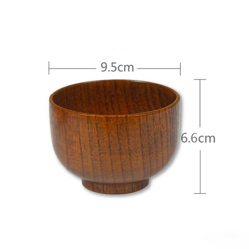 Japanese Sour Jujube Wood Bowl Adult and Children s Wood Bowl Rice Salad Noodles Bowl Household Tableware