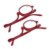 Magnifying Makeup Glasses Single Lens Rotatable Fashionable Eye Make Up Glasses for Women Red