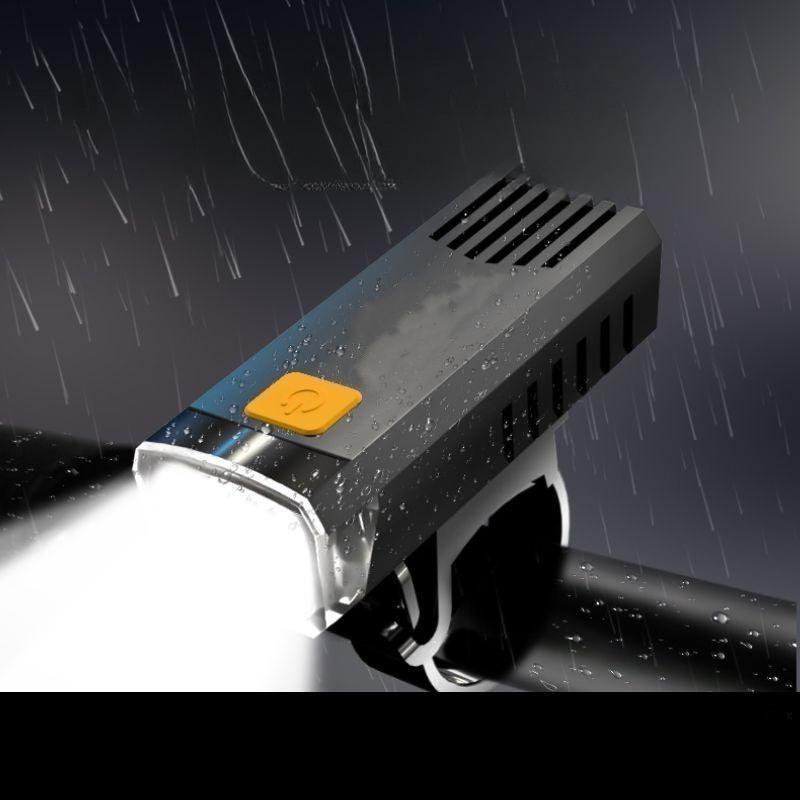 1Pc Bicycle Headlights USB Charging Night Riding Super Bright Light Warning Light Outdoor Riding Set Mountain Bike Front and Rear Lights