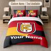 Custom Bedding Set Union Berlin FC Pattern, Print Name Text 1 Duvet Cover Plus 2 Pillowcases Home Textile