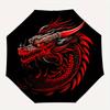1pc Dragon Phoenix Automatic Open 8-Rib Windproof Umbrella, Travel & Commuting, Suitable for All Seasons, Lightweight Portable 147