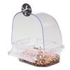 Dispensador de Comida y Agua de Plástico Transparente para Jaula de Pájaros Diseño de Cajón Fácil Uso