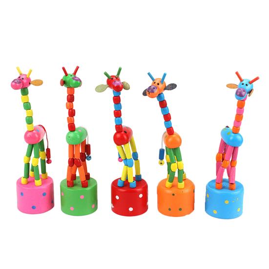 

Танцующая игрушка-жираф, очаровательная, экологически чистая, портативная, безопасная для детей, красочная головоломка, дизайн, игрушка-жираф для игр