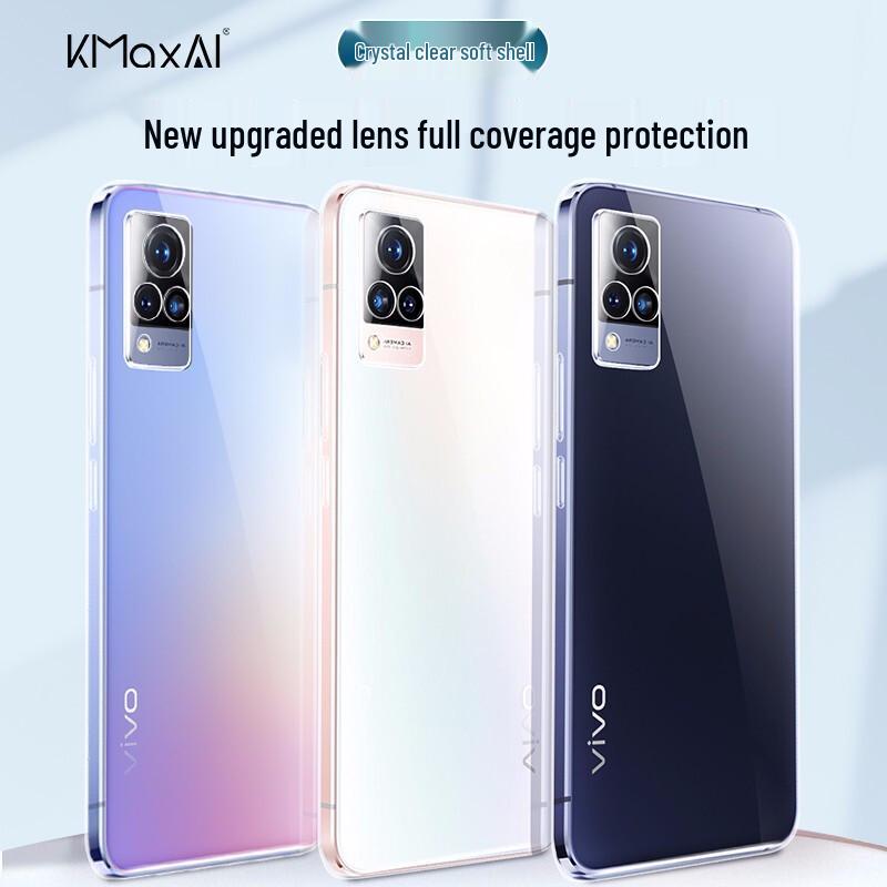 KMaxAI Clear TPU Full-Protection Phone Case for Vivo S Series