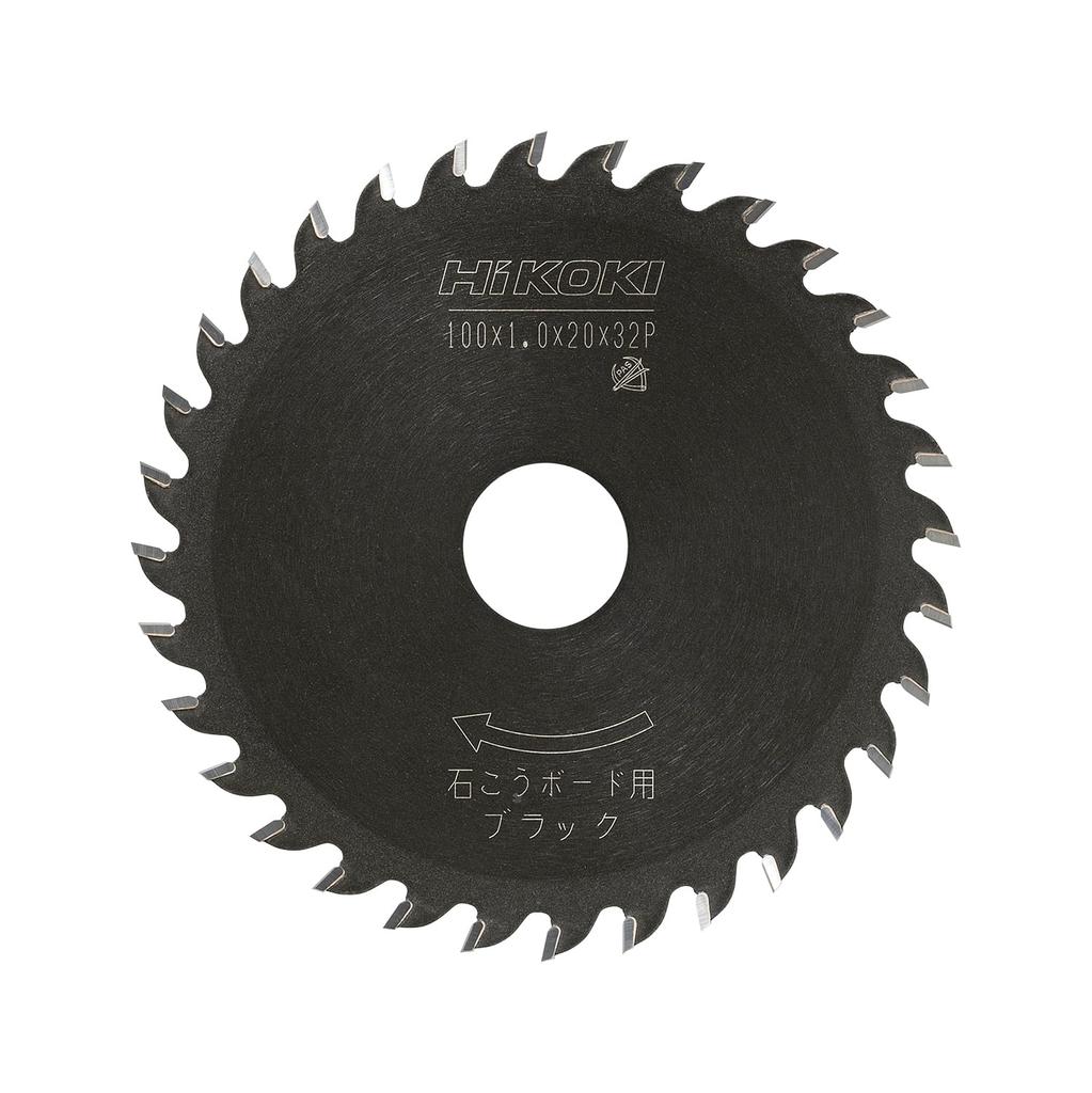 HiKOKI Black Tip Saw Blade for 100mm 32 for Dust Collection Circular Saws Drywall, Diameter, Blades, (Product Code 0032-5234)