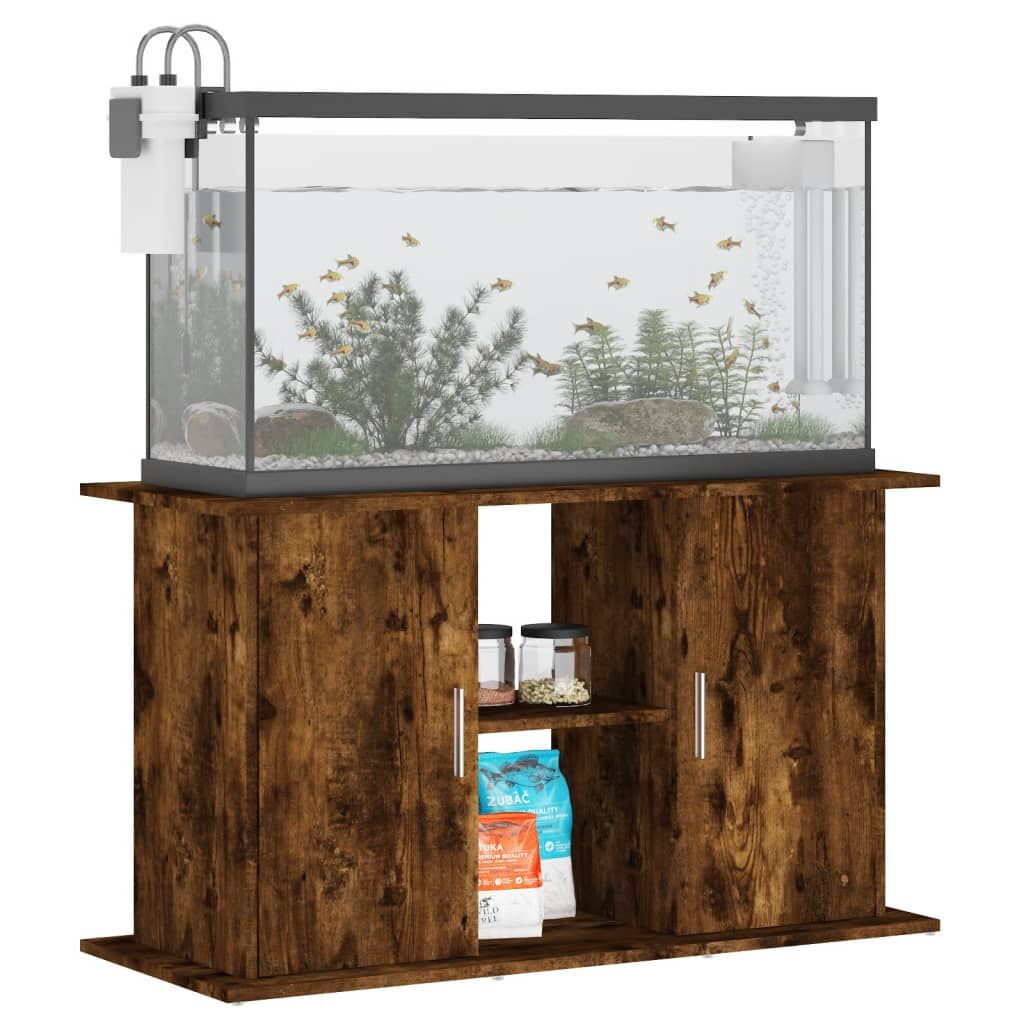 vidaXL Aquarium Stand Smoked Oak 101x41x58 Cm Engineered Wood