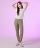 [Swp24031-08] Ice Jogger Pants Grayish Khaki
