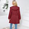 Jesienna damska kurtka z kołnierzem z klapami i długim rękawem, z kapturem i luźnym płaszczem wiatrowym