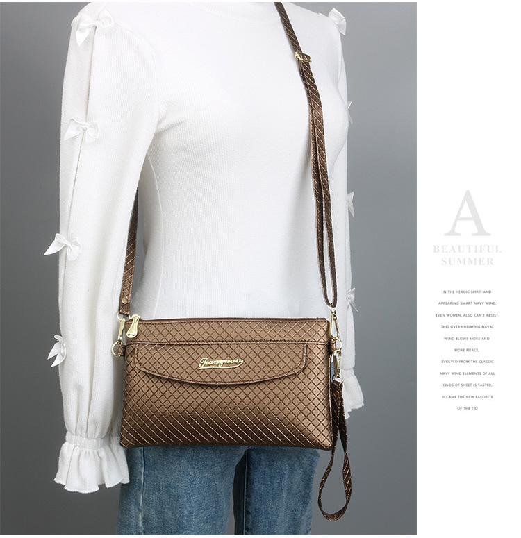 Fashion Quilted Women's Crossbody and Clutch Handbag with Coin Purse