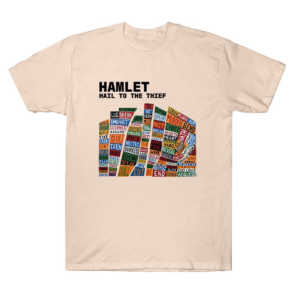 

Hamlet Hail To The Thief Radiohead T Shirt Men Cotton Vintage TShirt Round Neck Tees Short Sleeve Clothing High Street Unisex 4XL
