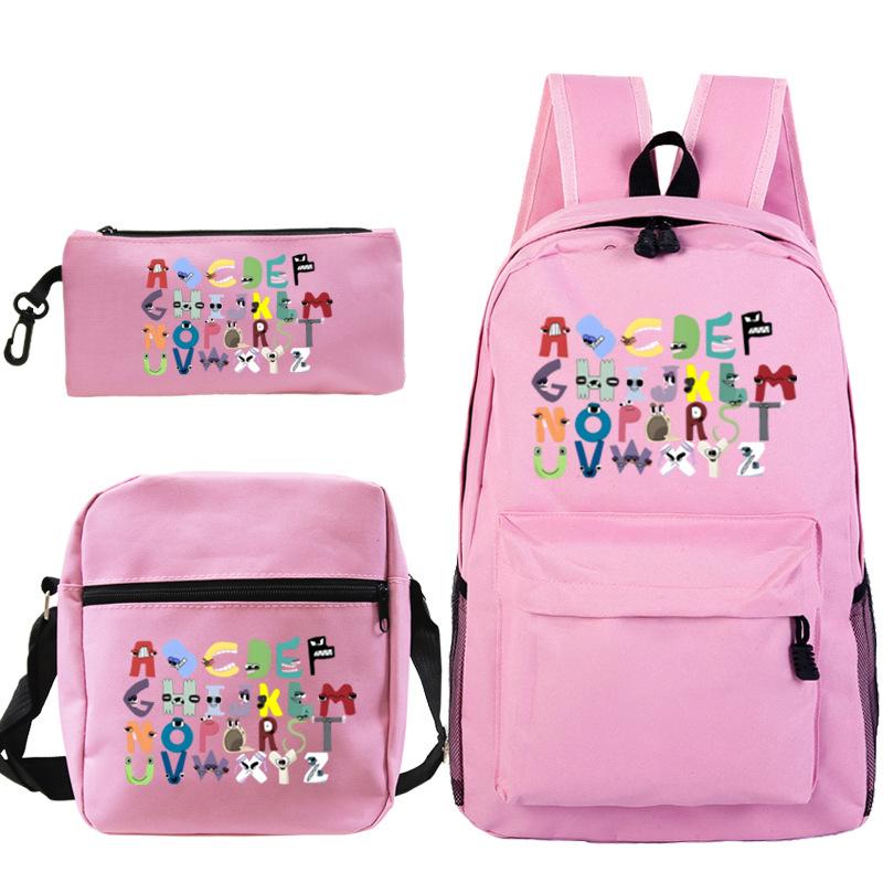 Game Alphabet Lore Alphabet Legend School Bag Backpack Shoulder Bag Pencil Case