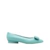 Ferragamo Viva Ballerina Shoes Blue