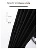 Summer Ice Silk Women's High-Waisted Wide-Leg Pants: Slimming, Versatile, Loose-Fit, Casual Drape.