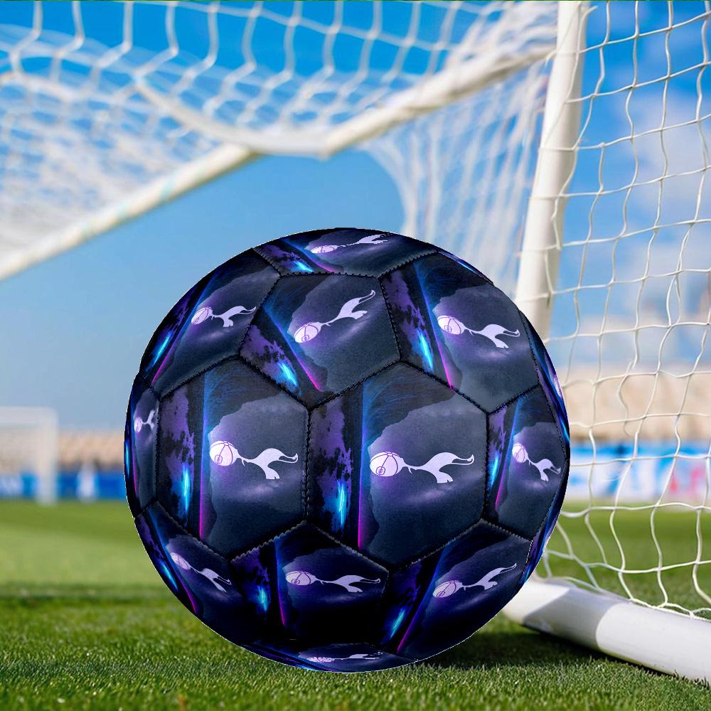 Tottenham F.C Size 5 Soccer Balls, Anti-Slip, Protective Football, Outdoor Sport, Practice Games, Birthdays Gift Suitable for Fan