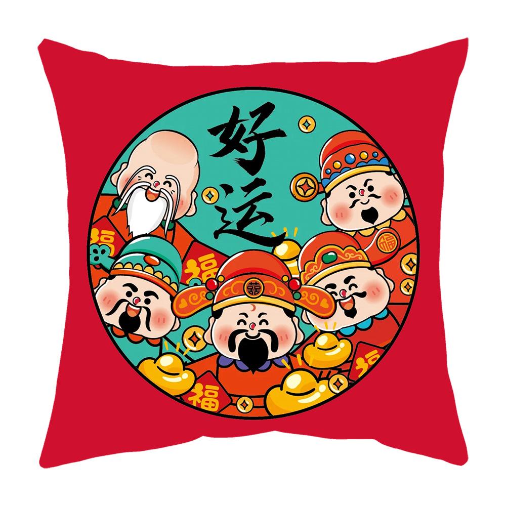 New Pillow Snake Big Red Festive Spring Festival Mascot Chinese Style Cushion New Pillow