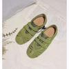 Women's Flat Casual Shoes Bow Tie Square Toe Velcro Shoes Women Leisure 2025 New Spring Autumn Suede Zapatillas De Mujer