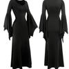 Halloween Spice Girl Fashion Temperament Slim Dress Summer New Bat Sleeve Fishtail Dress Women's Witch