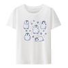 Cutethulhu Loves Funny Graphic Character Interesting Print Tshirt Blouse Poleras Mujer Womens Cropped Leisure Student Roupas