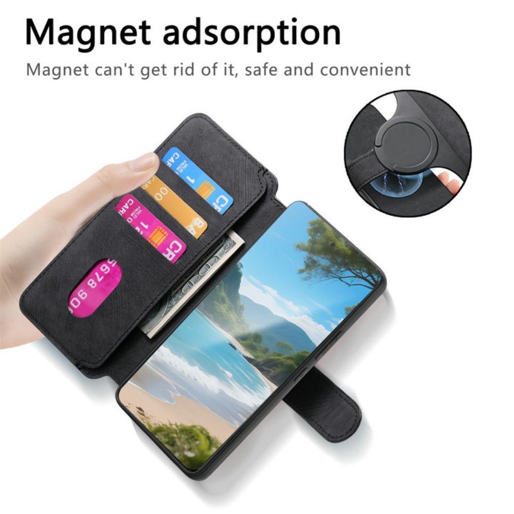 Custodia a Flip per Xiaomi Redmi Note 17 Pro Max 5G 2026 Portafoglio in Pelle Staccabile 2in1 Copertura Posteriore Magnetica Redmi Note 17 Pro Funda