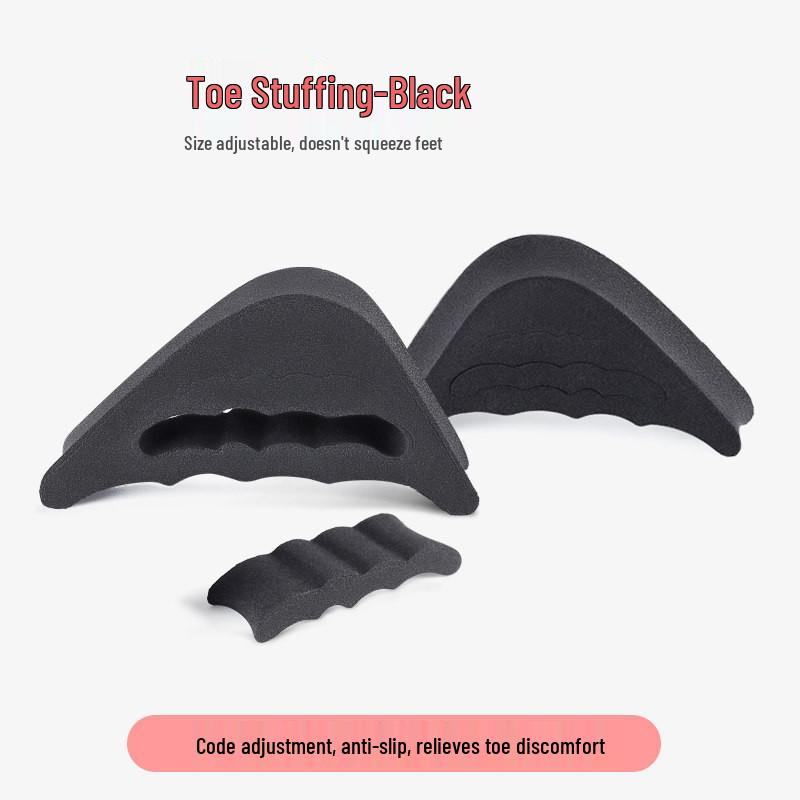 

Women s Half Size Toe Filler Insole - Super Soft Anti-Pain Forefoot Pad for High Heels - One Size Adjusts Shoe Fit.