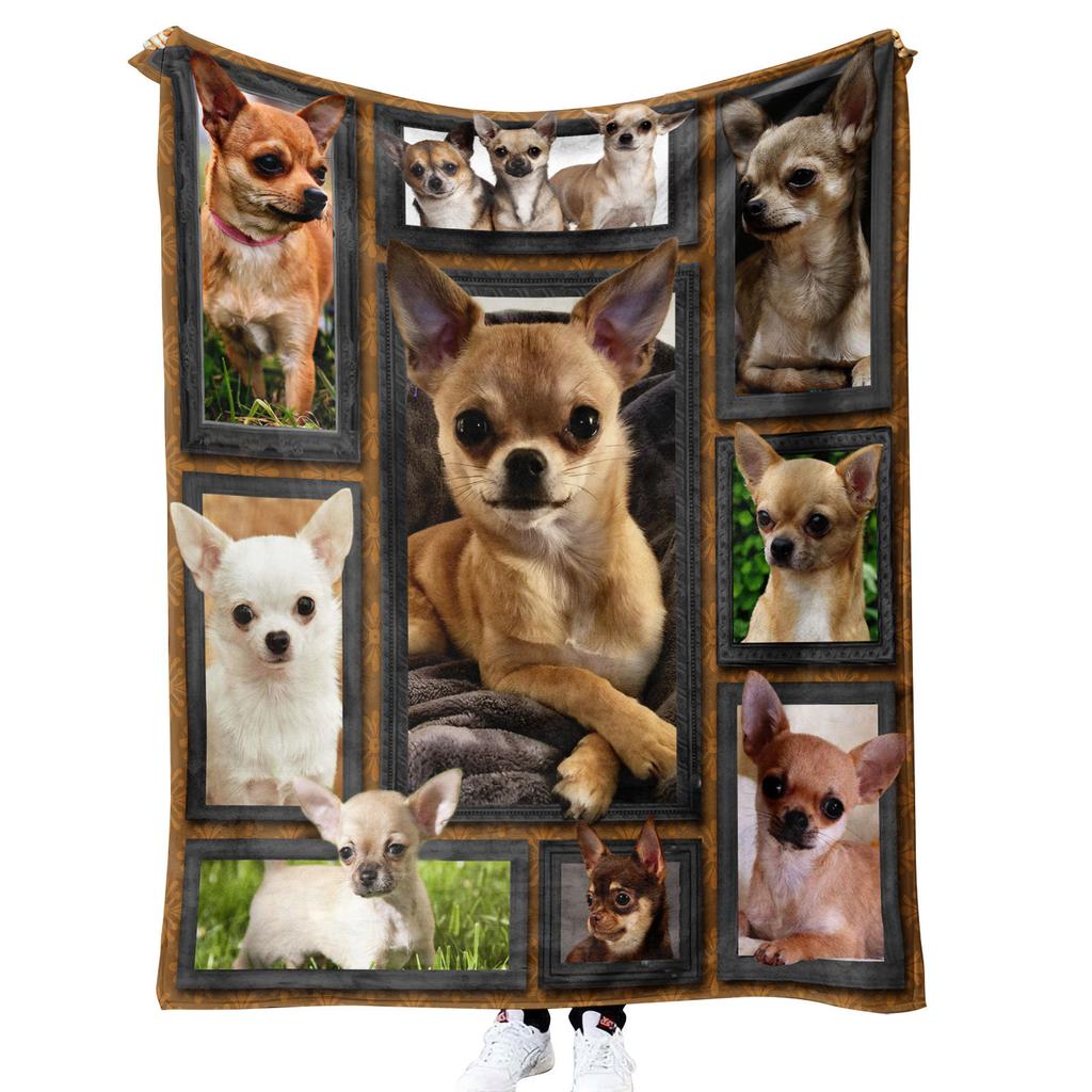 German Shepherd Blanket Dog Lover Gift Fleece Throw Soft Cozy Pet Photo Collage Home Decor Animal Art Bedding Cover