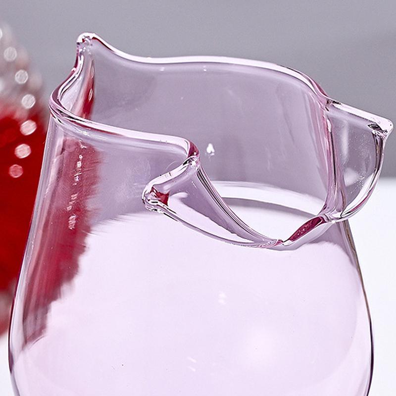 Sklenice na růžové víno Romantický koktejl Sklenice na červené víno 150/400 ml Růže ve tvaru květu