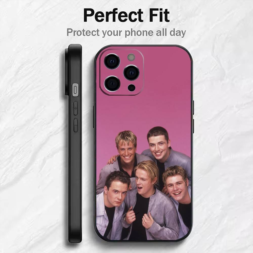 

Band W-Westlife Phone Case For iPhone17,16,15,14,13,12 Plus,Max Soft Silicone Black Cover iPhone15