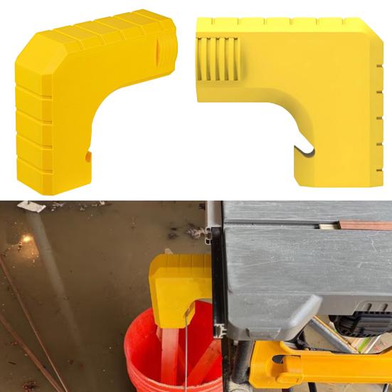 Dust Collection Adapter for DWE7485 Slim Table Saw Snap-On Hook Up Design Tool-Free Installation Efficient Wood Chip Capture Adapter
