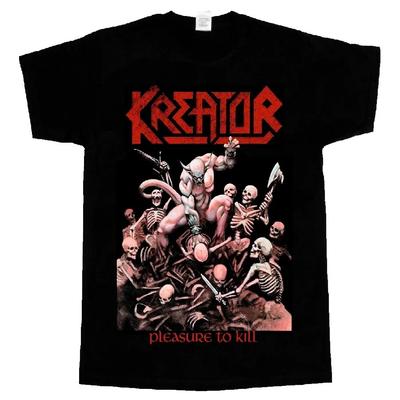 Kreator Pleasure To Kill Death Metal Krátky Dlhý Rukáv Čierne Tričko 345Xl