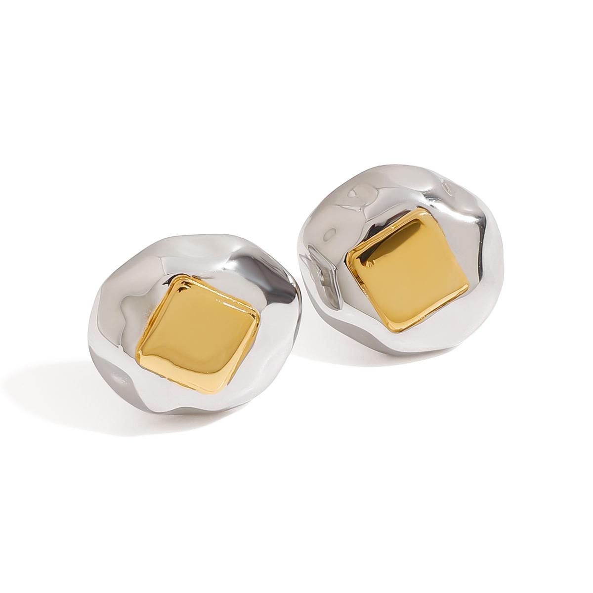 

Yori Gold silver Mix Color Liquid Metal Earrings Waterproof 2025 Hot Earrings Jewelry Women High Quality Gift золотистий
