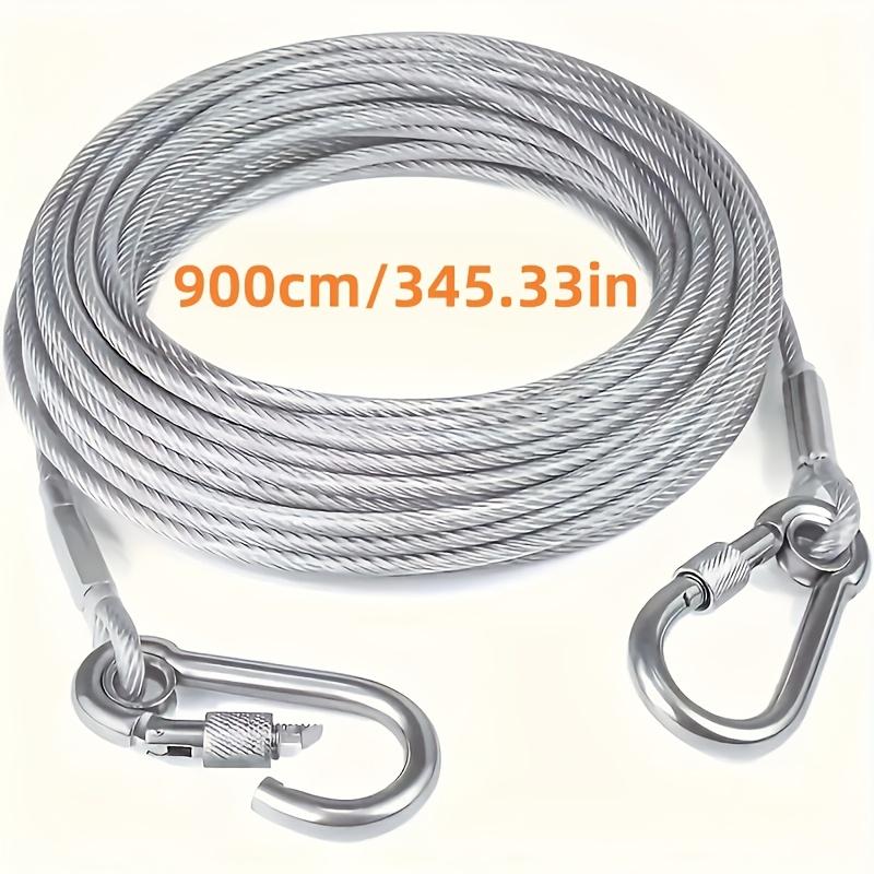 Stainless Steel Clothesline Portable Ideal for Indoor/Outdoor Laundry, Camping Accessories, Bathroom and Dormitory, Clotheslines