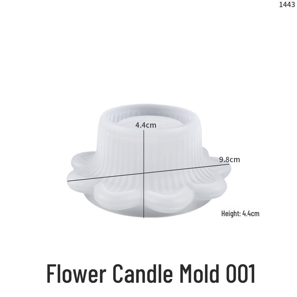 

DIY Gypsum Cement Candle Holder & Lotus Silicone Mold Set