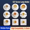 E27 Screw Lamp Holder Surface Mounted Insulated Flame Retardant Lamp Base Multiple Specifications for Home Office Lighting