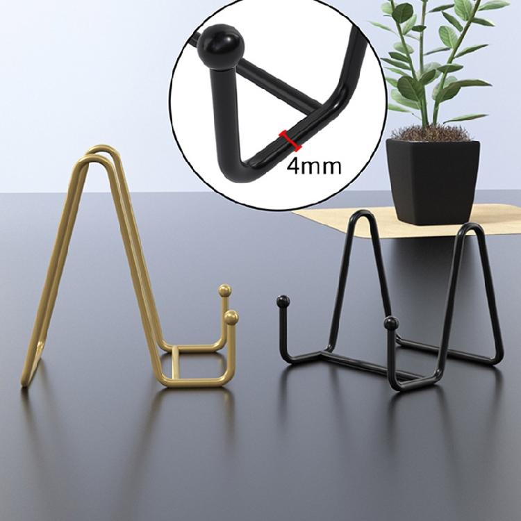 Elegant Magazine Display Stand Iron Art Dish Rack Photo Picture Frame Oil Painting Shelf for Countertop