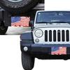 American Flag Front License Plate For Women Car Vanity Plates Decorative Aluminum Metal Cute Novelty License Plate Cover For Men 6X12 Inch (4 Holes)