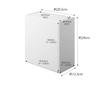 Yamazaki Jitsugyo Board Tweezers and Wood Screws Wall Toilet Pot Storage Case White Tower Flap Type Small Item Storage Trash Can 5429 [Gypsum