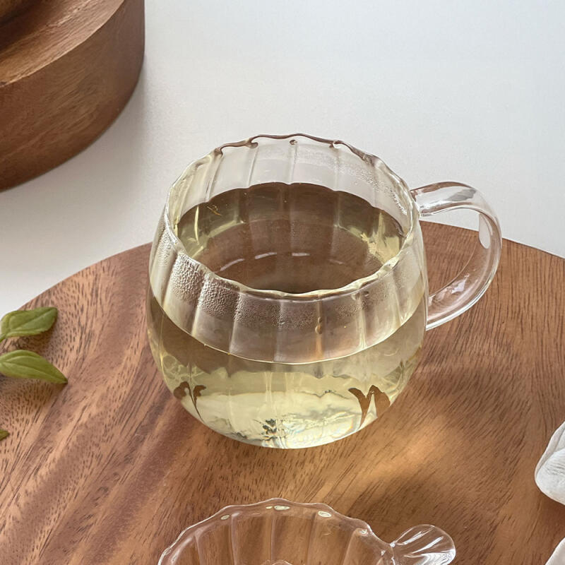 1+1 [Heat-Resistant Glass] Nicott Pleated Round Mug