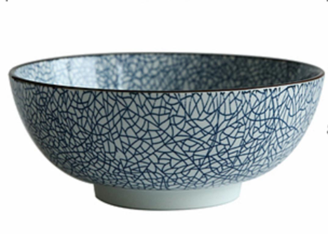 8 inch Japanese shoulder bowl ceramic noodle bowl noodle bowl soup bar design large soup restaurant restaurant tableware retro | bowling